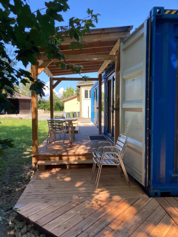 Tiny House Im Seecontainer Mit Parkplatz, Glasfaser, Netflix, Veranda Und Gehobener Ausstattung Coburg Exterior foto